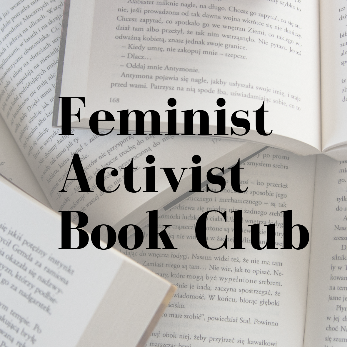 Feminist Activist Book Club @The Alcove - logo